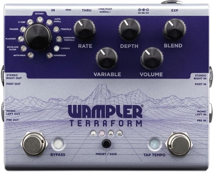 Wampler Welcomes the 11-Effect-Strong Terraform Pedal