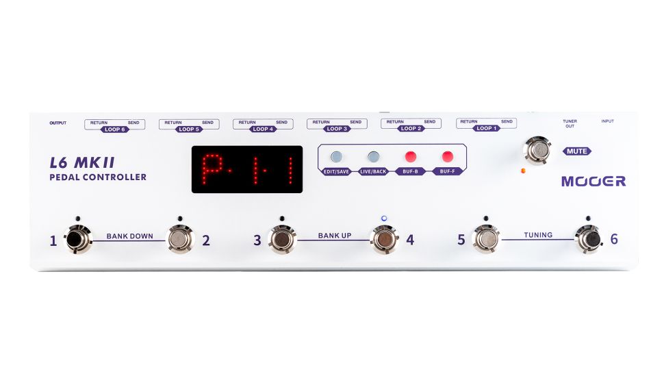 Mooer Updates Its L6 Pedal Controller to MKII